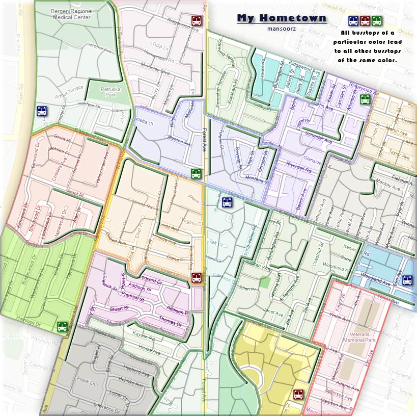 the map